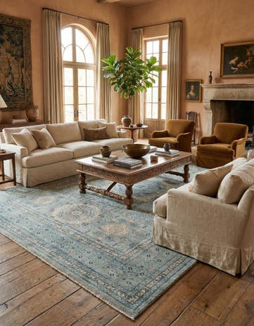 8' 11 x 11' 10 Hand Knotted Amina Rug