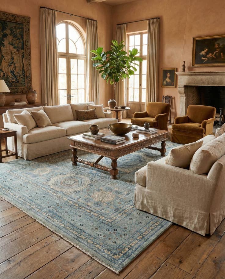 Detail image of 8' 11 x 11' 10 Hand Knotted Amina Rug
