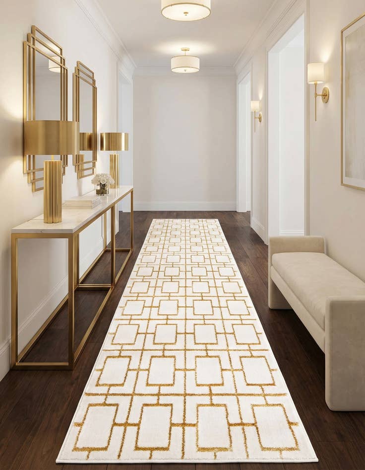 Detail image of 2' 7 x 12'  Marilyn Monroe™ Glam Deco Runner Rug