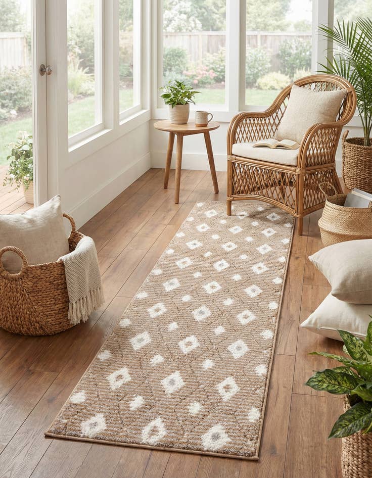 Detail image of  2' x 8' Sepia Runner Rug