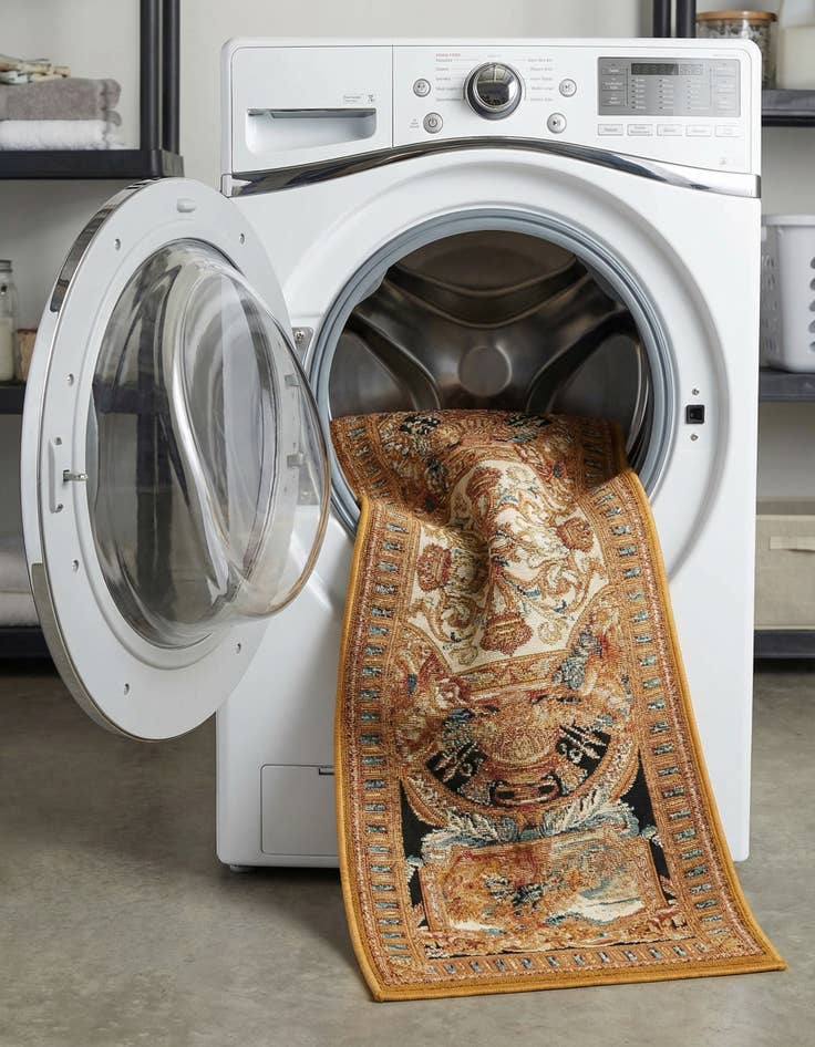 Detail image of 2' x 8'  Washable Traditional Indoor / Outdoor Runner Rug