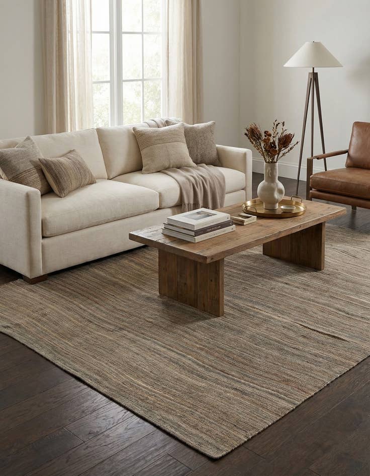 Detail image of 5' 9 x 7' 8  Hand Woven Kilim Modern Wool Rug