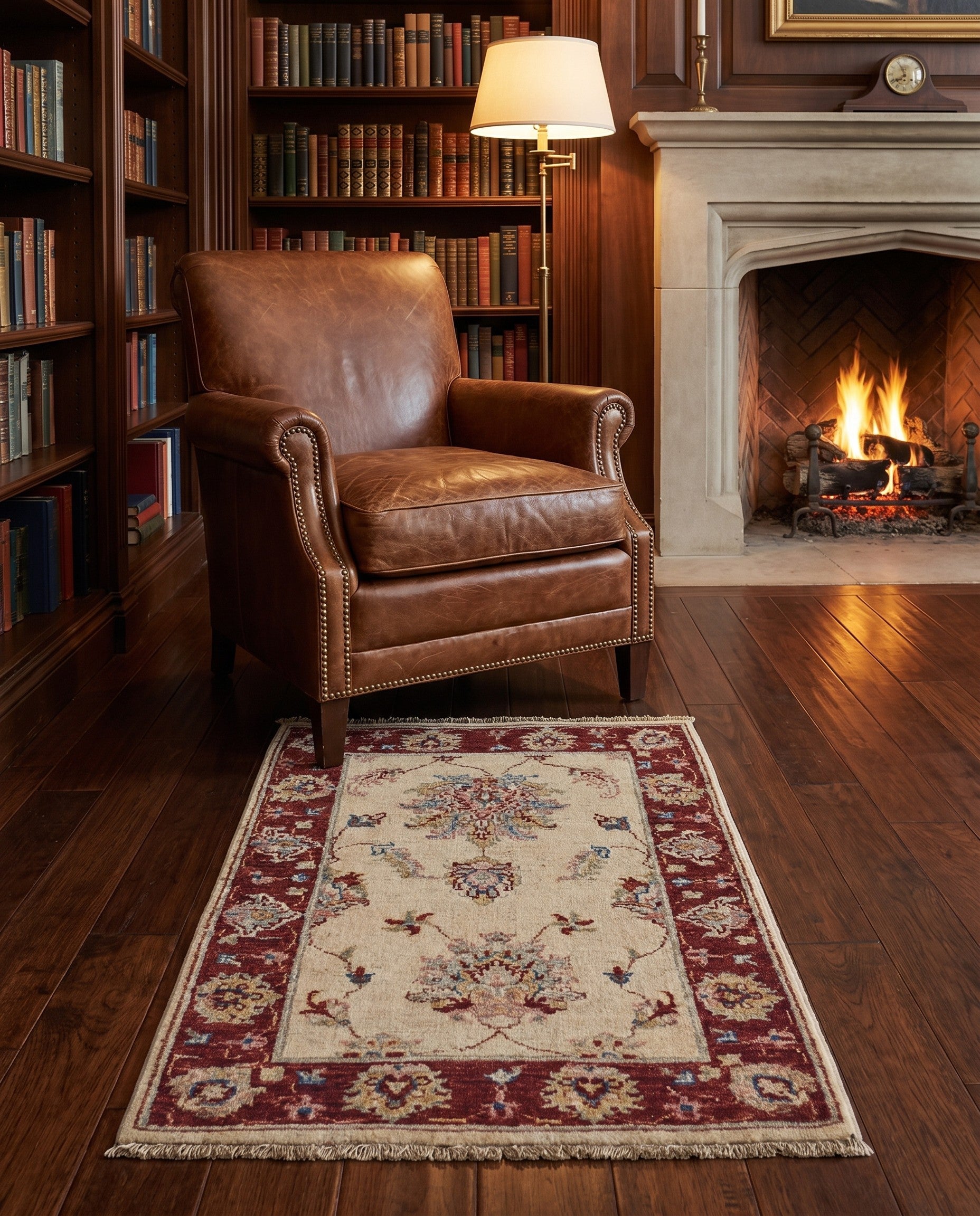 2' x 3' Hand Knotted Ziegler Rug