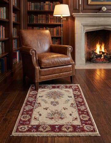 2' x 3' Hand Knotted Ziegler Rug