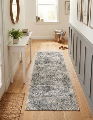 Gray Finsbury Runner Rug