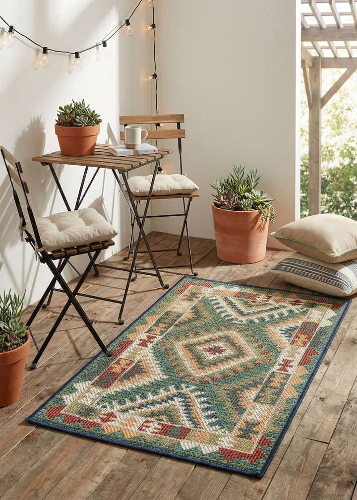 2' x 3' Easy-Clean Baja Indoor / Outdoor Rug