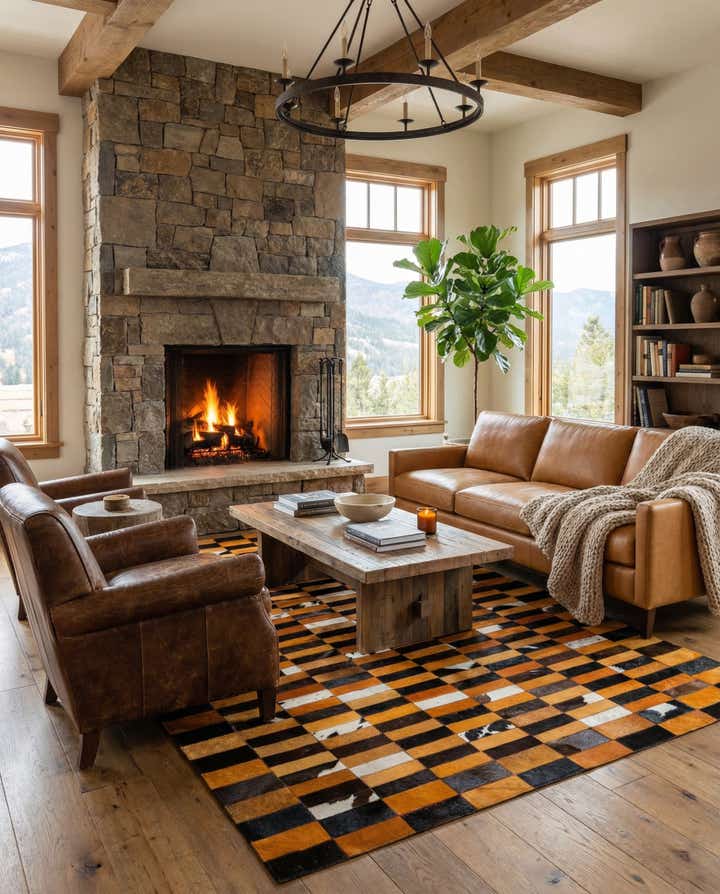 5' 1 x 7' 11 Cowhide - Patchwork Rug