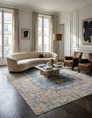 9' 8 x 12' Hand Knotted Ultra Vintage Persian Wool Rug