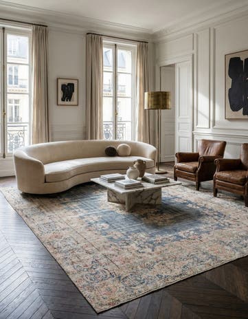 9' 8 x 12' Hand Knotted Ultra Vintage Persian Wool Rug