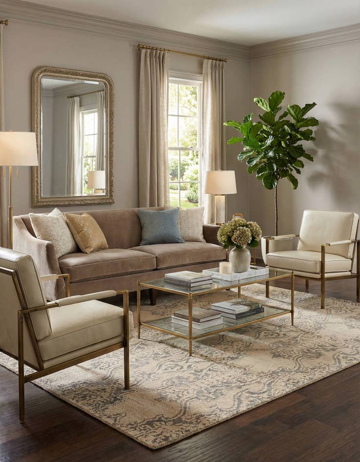 Detail image of 6' x 8' 7  Hand Knotted Luna Rug