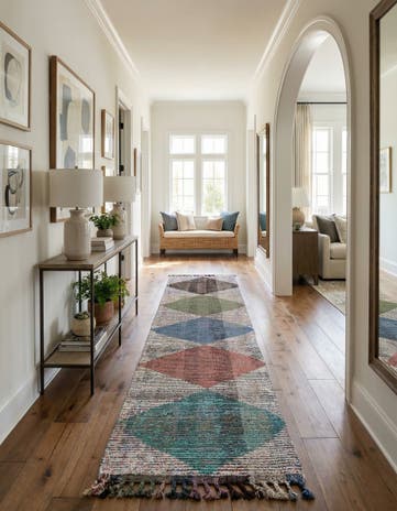 2' 6 x 12' 4 Hand Knotted Moroccan Wool Runner Rug