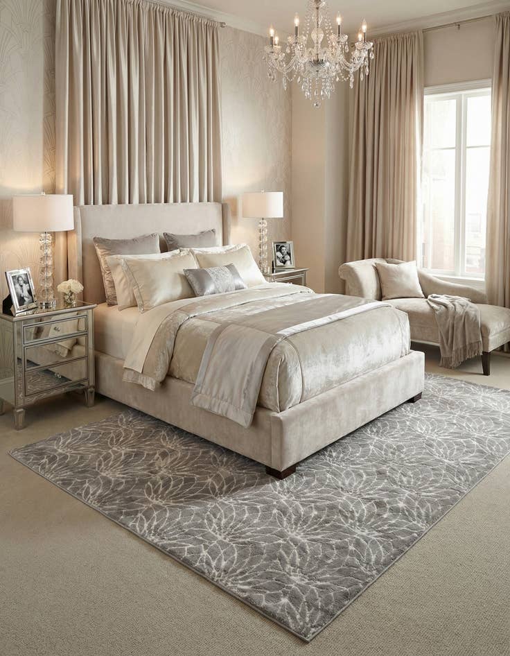 Detail image of 10' x 14'  Marilyn Monroe™ Glam Dahlia Rug