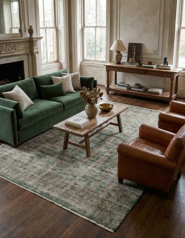 9' 1 x 11' 10 Hand Knotted Ultra Vintage Persian Wool Rug