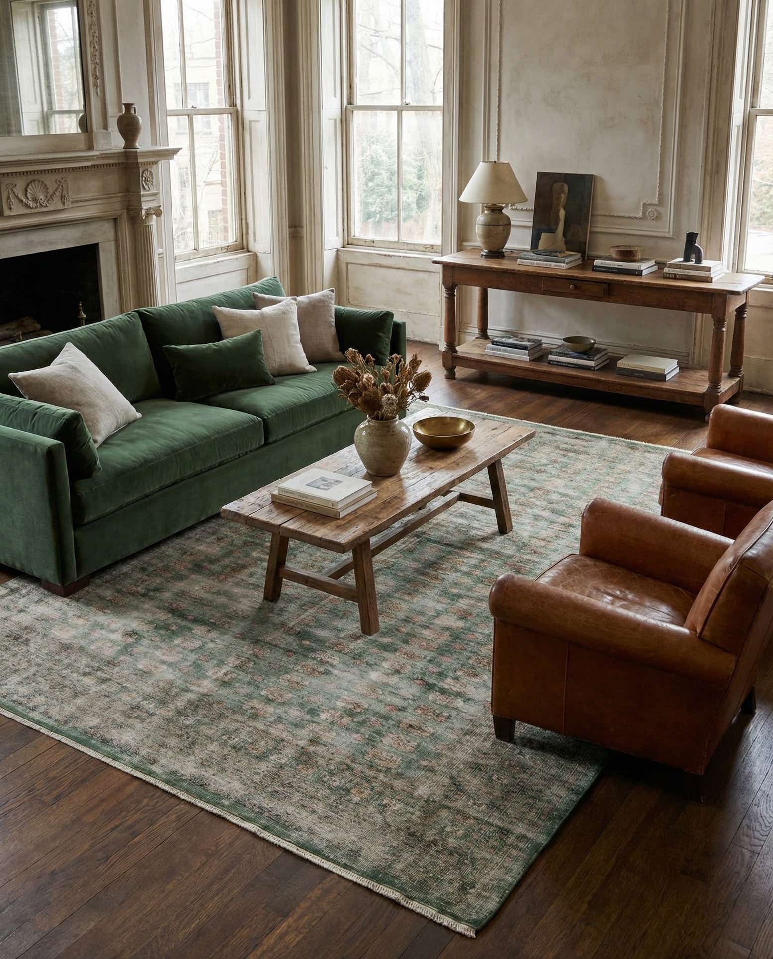 9' 1 x 11' 10 Hand Knotted Ultra Vintage Persian Wool Rug