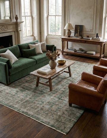 9' 1 x 11' 10 Hand Knotted Ultra Vintage Persian Wool Rug