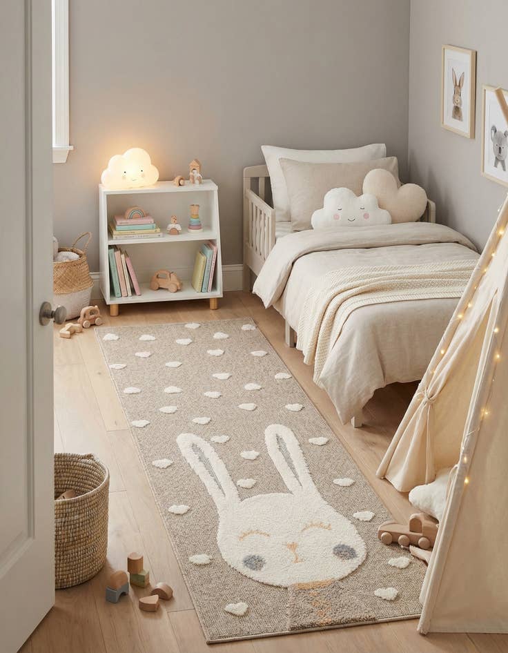 Detail image of 2' 7 x 6' Whimsy Kids Runner Rug