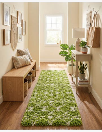 2' x 5' Moroccan Trellis Shag Runner Rug