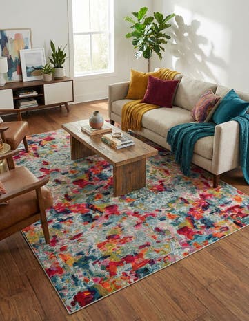 Washable Spectrum Rug