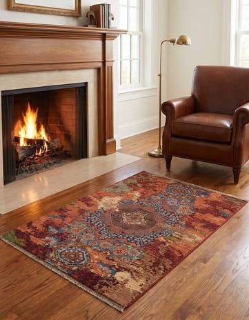 2' 11 x 4' Hand Knotted Mamluk Ziegler Rug