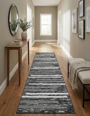 Black Abbey Runner Rug