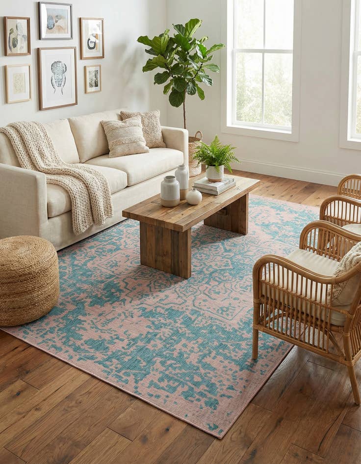 Detail image of 9' x 12'  Washable Jill Zarin Dubai Indoor / Outdoor Rug