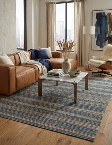 5' 10 x 7' 4 Hand Woven Kilim Modern Wool Rug
