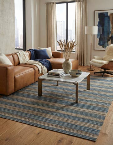5' 10 x 7' 4 Hand Woven Kilim Modern Wool Rug