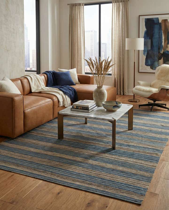 5' 10 x 7' 4 Hand Woven Kilim Modern Wool Rug