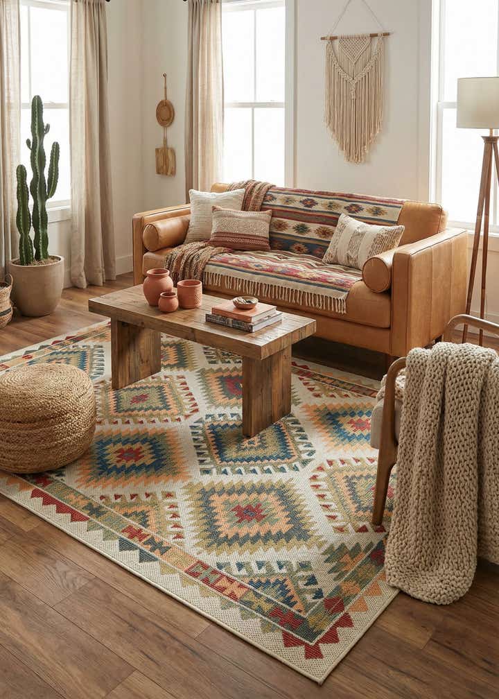 6' x 9' Easy-Clean Baja Indoor / Outdoor Rug