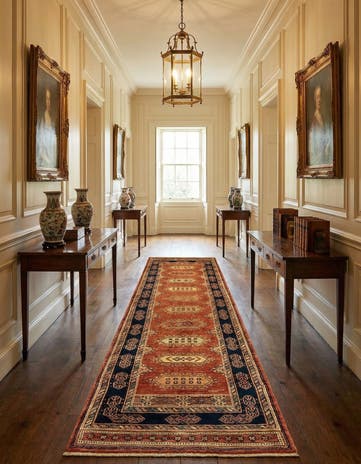 2' 10 x 9' 7 Luribaft Wool Runner Rug