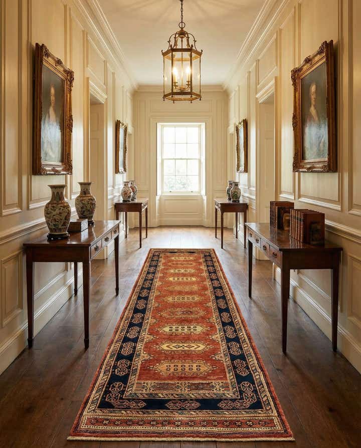 2' 10 x 9' 7 Luribaft Wool Runner Rug