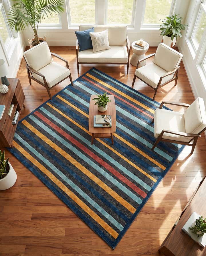 7' 10 x 7' 10 Easy-Clean Belize Indoor / Outdoor Square Rug