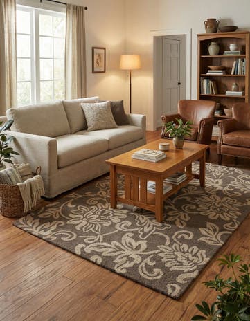 5' x 8' Agra Wool Rug
