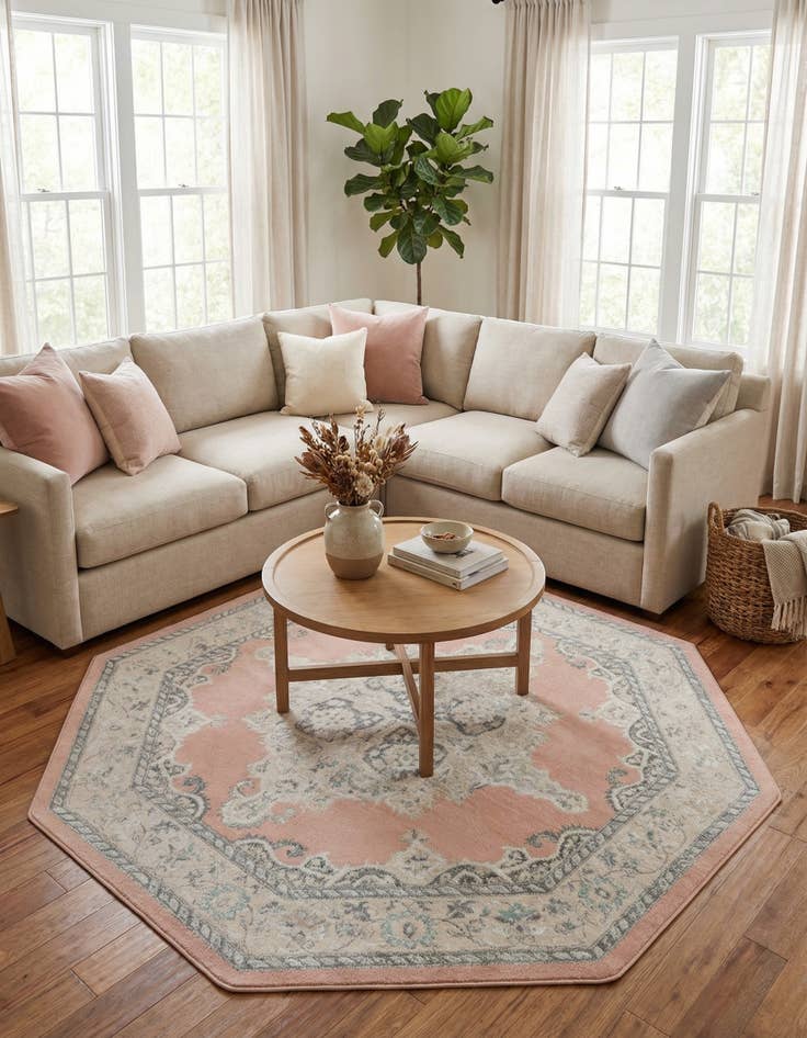 Detail image of 7' 10 x 7' 10 Parker Octagon Rug