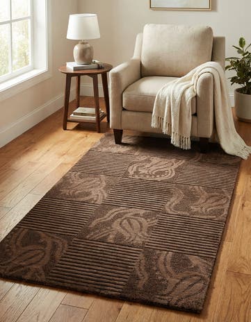2' 7 x 4' 10 Hand Knotted Darya Wool Rug