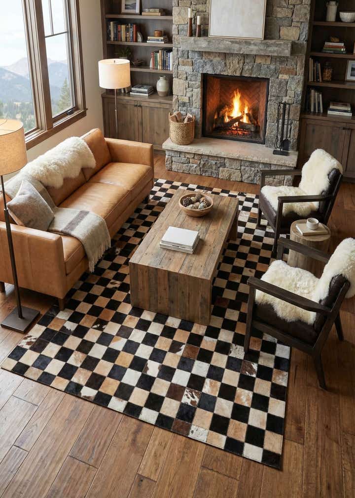 5' x 8' Cowhide Rug