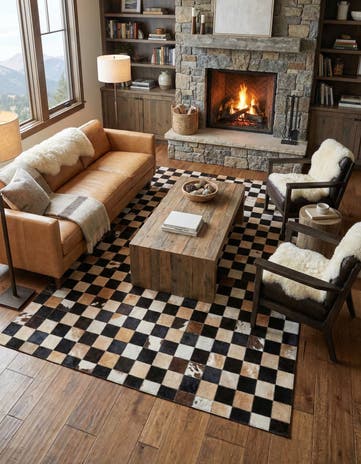 5' x 8' Cowhide Rug