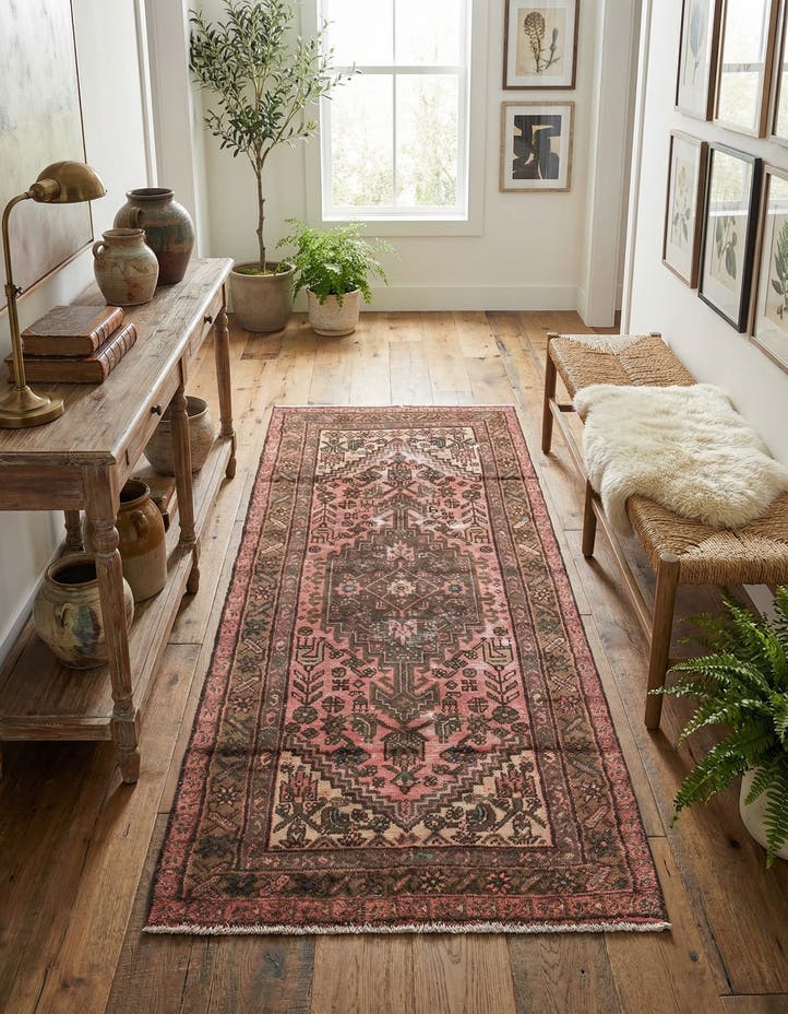3' 3 x 6' 8 Hand Knotted Ultra Vintage Persian W...