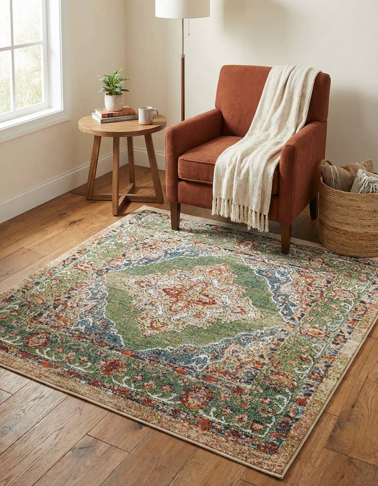 Detail image of 4' x 4' Isabella Square Rug