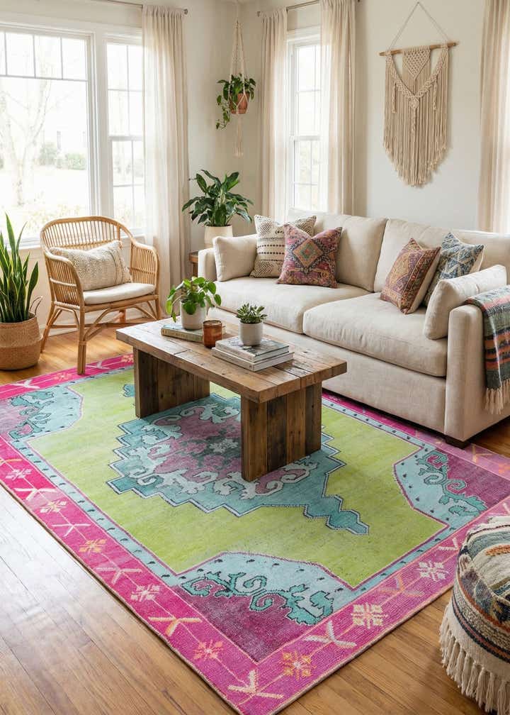 7' 6 x 10' 6 Washable Timeless Rug