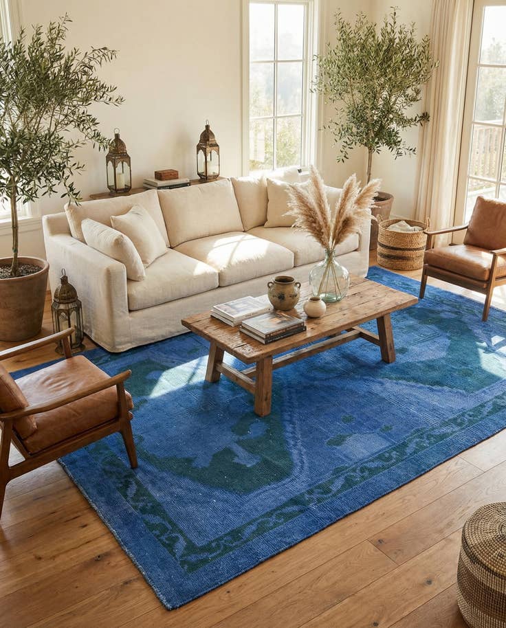 Detail image of 7' 6 x 9' 8 Hand Knotted Moroccan Wool Rug