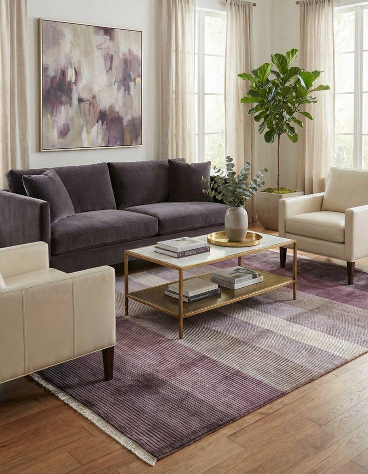 Detail image of 6' 7 x 9' 10  Hand Knotted Darya Wool Rug