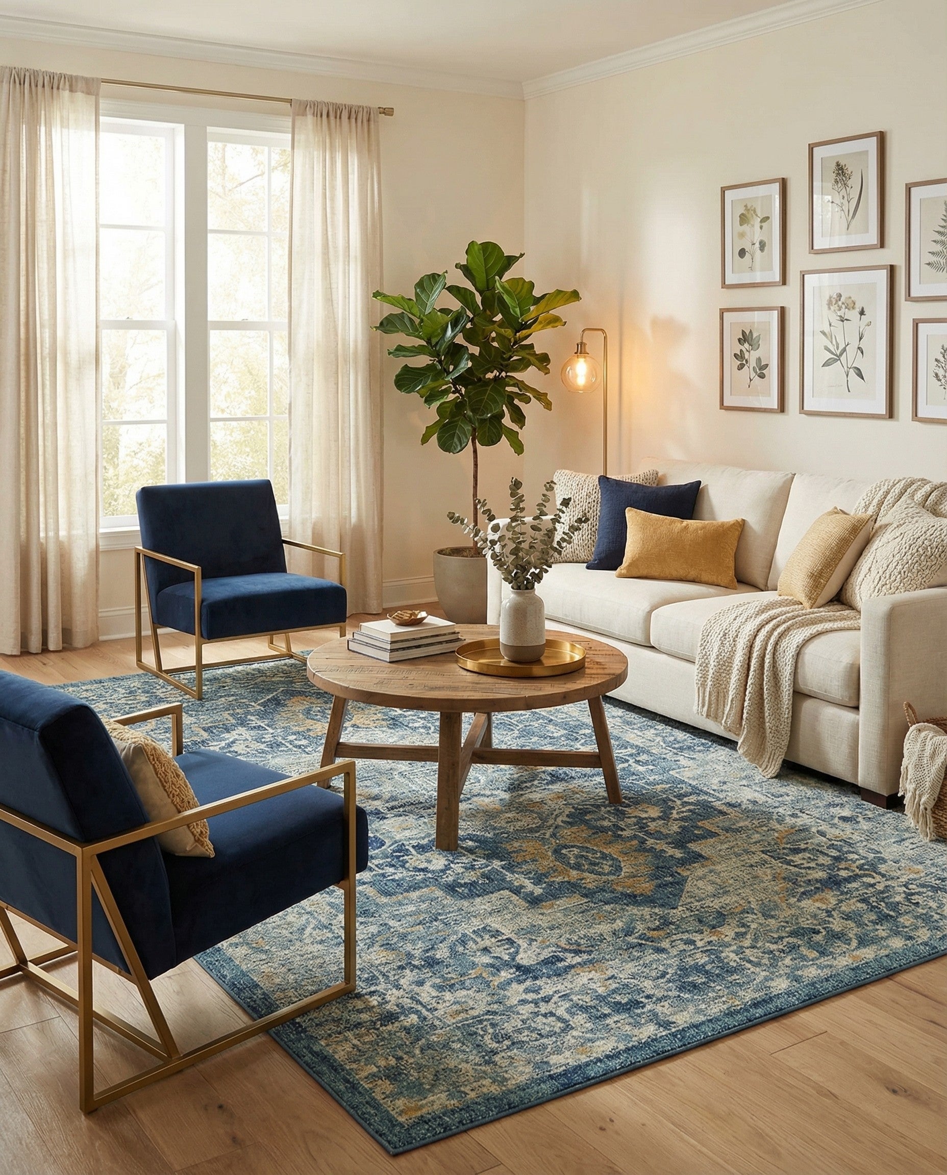 8' x 11' 4 Dahlia Rug