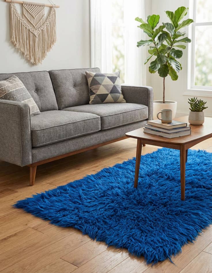 Detail image of 2' x 4' 5  Hand Knotted Moroccan Wool Runner Rug