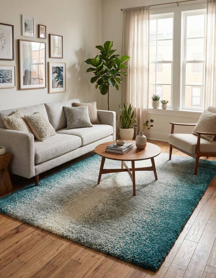 Detail image of  6' x 9' Soft Touch Shag Rug