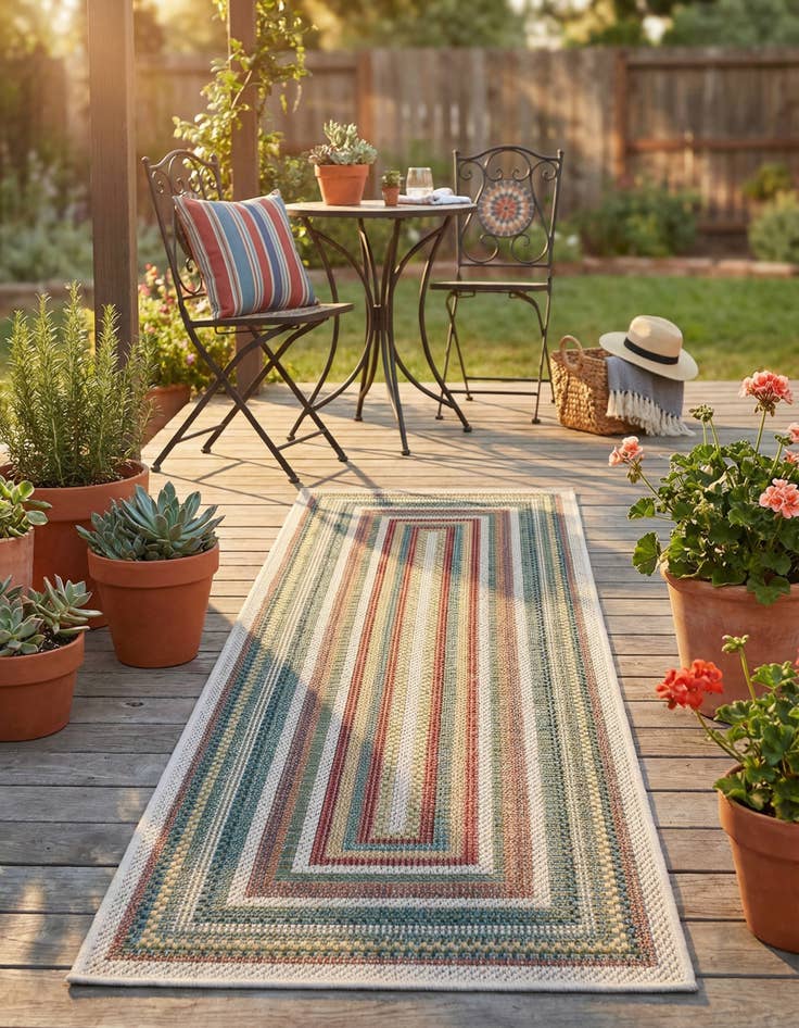 Detail image of 2' x 7' 1 Easy-Clean Baja Indoor / Outdoor Runner Rug