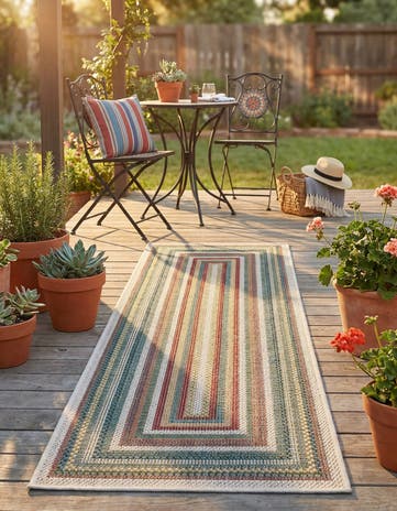 2' x 7' 1 Easy-Clean Baja Indoor / Outdoor Runner Rug
