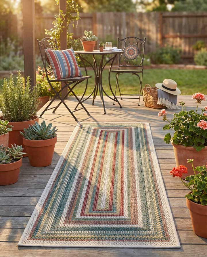 2' x 7' 1 Easy-Clean Baja Indoor / Outdoor Runner Rug