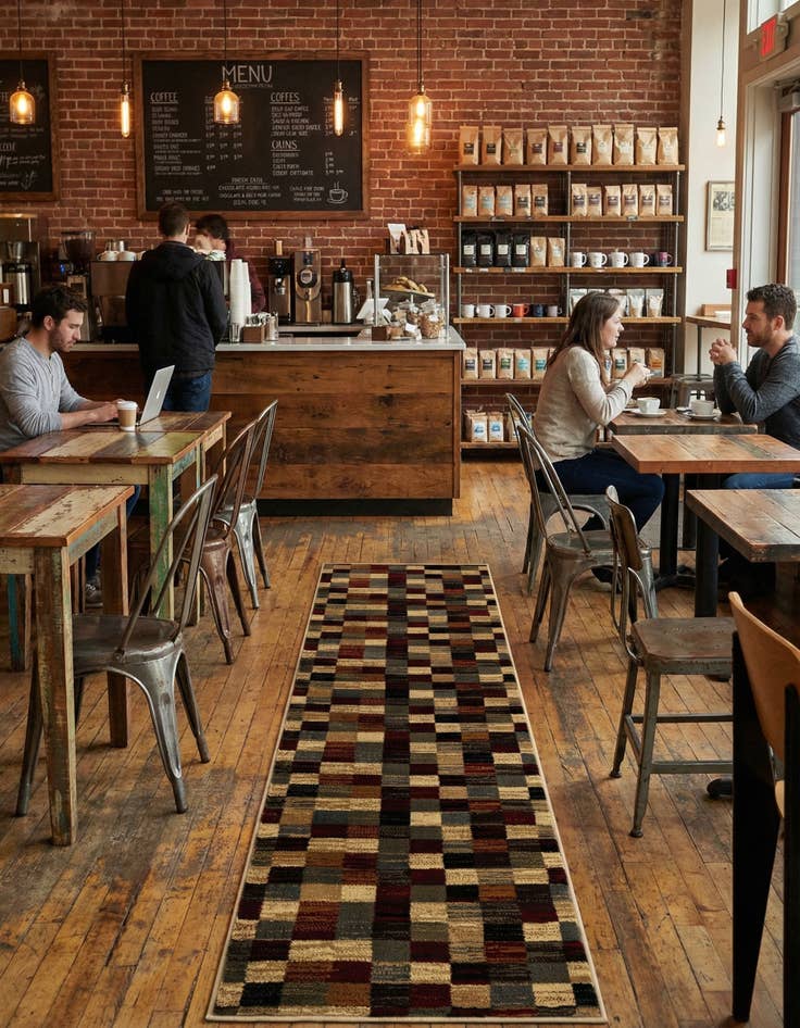 Detail image of 2' x 7' Coffee Shop Runner Rug