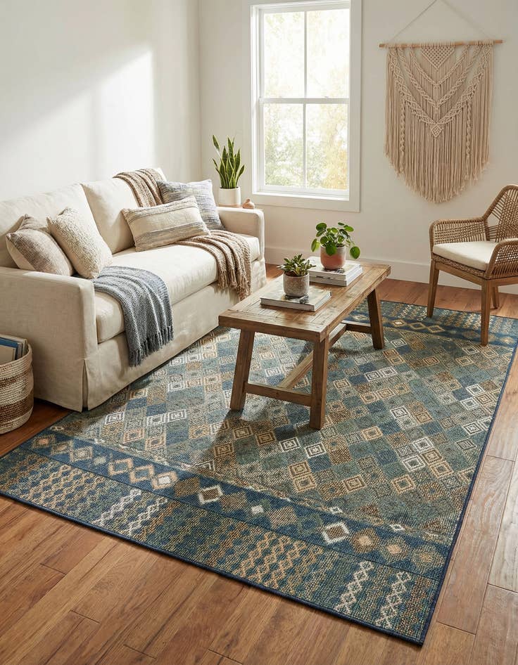 Detail image of  6' x 9'  Washable Baja Indoor / Outdoor Rug